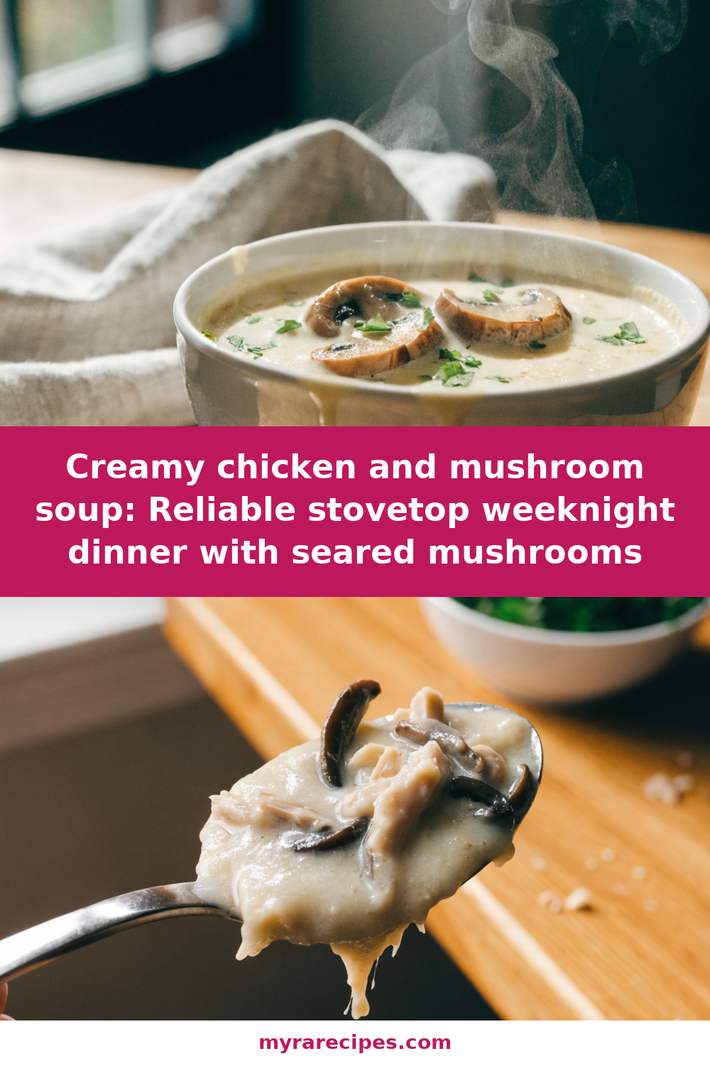 Creamy Chicken and Mushroom Soup