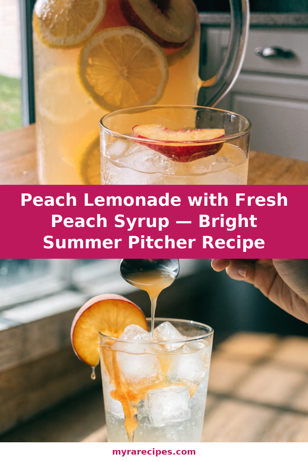Homemade Peach Lemonade