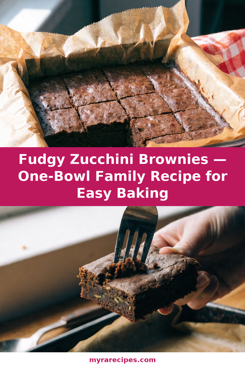 Fudgy Zucchini Brownies (One-Bowl Family Recipe)
